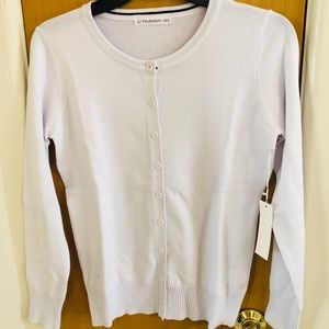 NWT White Cardigan size small